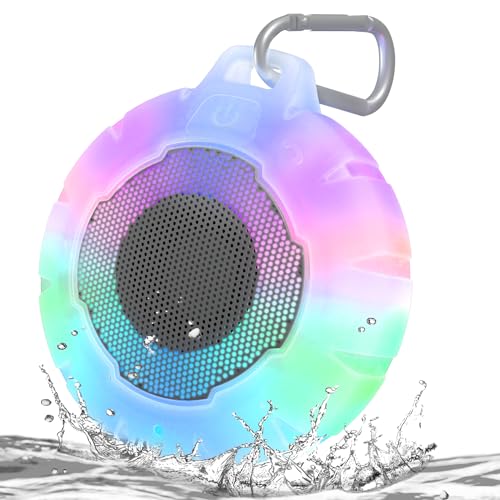 HEYSONG Waterproof Bluetooth Speaker, Shower Speaker with HD Sound, Floating, Lightweight Portable Speakers for Travel, Pool, Beach, Kayaking, Gift for Man, Woman