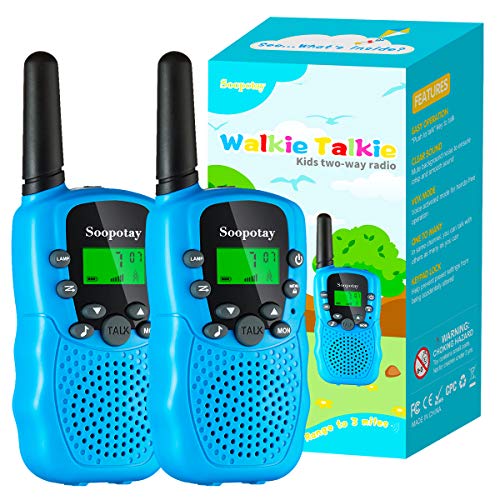 Soopotay Walkie Talkies for Kids & Adults, Long Range Kids Walkie Talkie 2 Pack, Kids Toys for Ages 5 6 7 8 9 10 11 12, Kids Two-Way Radios, Boys or Girls Birthday Gifts for 5-12 Years Old