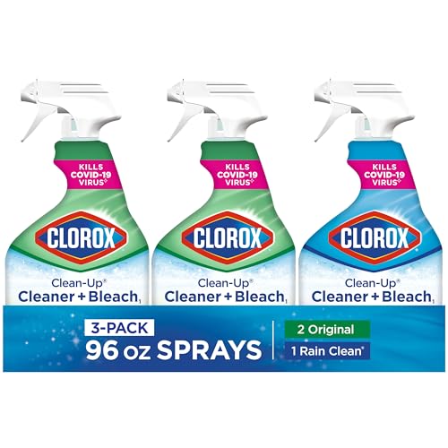 Clorox Clean-Up Cleaner + Bleach1 Value Pack, Household Essentials, 32 Fl Oz Each, Pack of 3