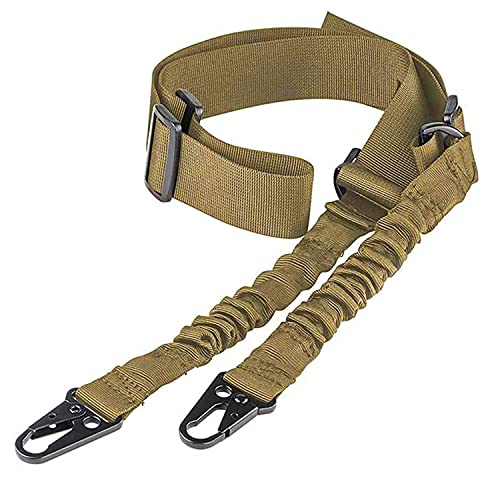 CVLIFE Two Points Rifle Sling with Length Adjuster Traditional Sling with Metal Hook for Outdoors Sand
