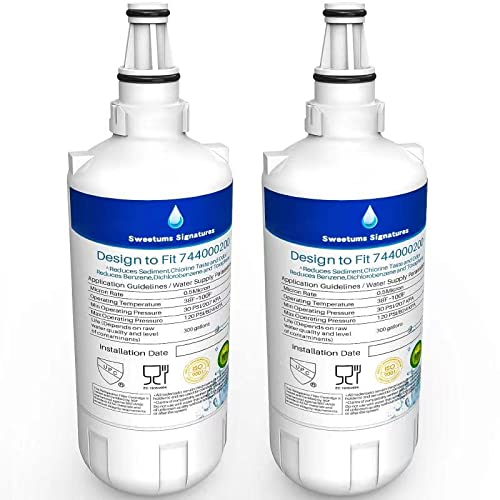 Sweetums Signatures 744000200 Filter Replacement for Liebherr 7440000 7440002 Refrigerator Water Filter (2 Pack)