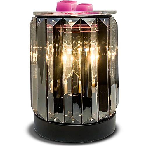 Leyoue Wax Melting Heater Electric Burning Wax Burner Electric Wax Essential Oil Warmer Incense Wax Melt Warmer Night Light Aroma Decorative Lamp for Gifts & Decor(Ironwork Crystal)