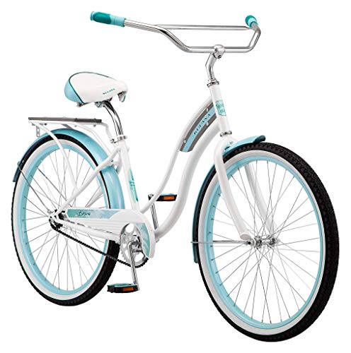 Kulana Lakona Wave Adult Beach Cruiser Bike, 26-Inch Wheels, Single Speed, White
