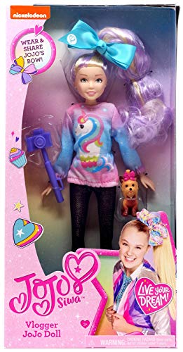 JoJo Siwa 10-Inch Fashion Vlogger Articulated Doll in Unicorn Outfit, Includes Camera and Bow Bow Accessories, Kids Toys for Ages 3 Up by Just Play