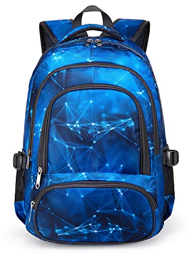 BLUEFAIRY Boys Backpack for Kids Elementary School Bags Kindergarten Middle School Bookbags Lightweight Durable Girls Gift (Stars,Blue)