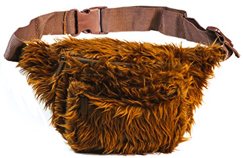 Funny Guy Mugs Grizzly Bear Fur Fanny Pack