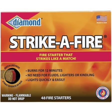Diamond 'Strike a Fire' Fire Starter Kit, 48 count/box - 2 box package.