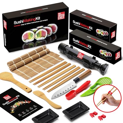Sushi Making Kit – The Trusted Chef Sushi Making kit for beginners comes with step by step instructions, videos and recipes to get you started. Christmas Gift Ideas Sushi Kit