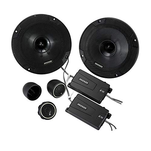 KICKER 46CSS654 CS-Series CSS65 6.5-Inch (160mm) Component System with .75-inch tweeters, 4-Ohm (Pair)