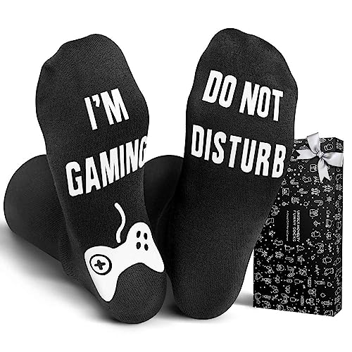 PARIGO Christmas Stocking Stuffers Gifts for Men - Funny Gaming Socks for Boys Teen Novelty Gifts