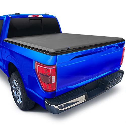 Tyger Auto T1 Soft Roll-up Truck Bed Tonneau Cover Compatible with 2021-2024 Ford F-150; Lightning | 5.5' (67') Bed | TG-BC1F9064