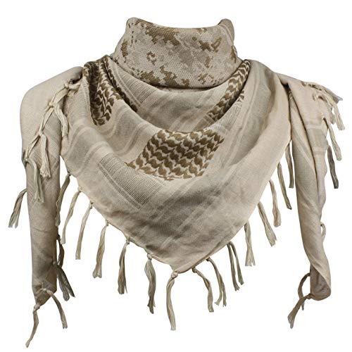 Explore Land Cotton Shemagh Tactical Desert Scarf Wrap (Desert Camo)
