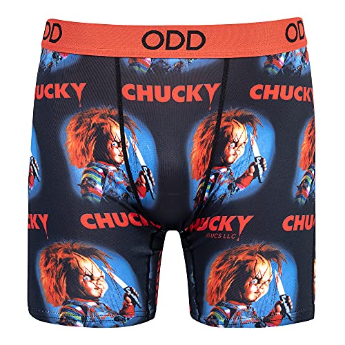 Odd Sox, Chucky Merchandise, Men's Underwear Boxer Briefs, Funny Prints, Medium