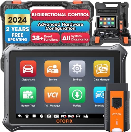 OTOFIX D1 Lite 2024 Bidirectional Scan Tool, Bluetooth OBD2 Scanner Diagnostic Tool, 2 Years Free Update, 38+ Services, CANFD & DoIP Protocols, All System Diagnoses, ABS Bleeding, Auto VIN