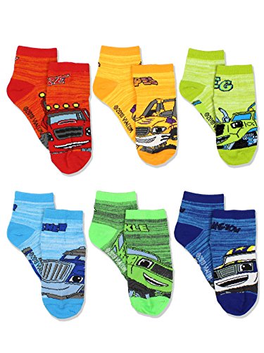 Nickelodeon Blaze and the Monster Machines Toddler Boys 6 pack Socks (Medium (6-8), Multi)