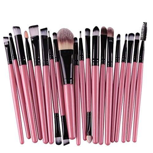 Ninasill Hot Brush, Exclusive 20pcs/Set Makeup Brush Set Tools Make-up (Black)