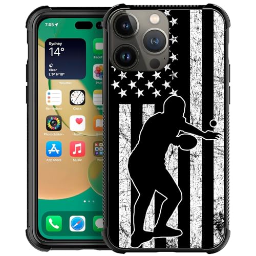 CARLOCA Compatible with iPhone 11 Case,Patriotic American Flag Ping Pong Pattern iPhone 11 Cases Ultra Protection Shockproof Soft Silicone TPU Non-Slip Back for iPhone 11