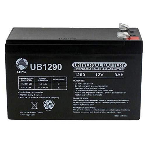 UPG 12V 9Ah SLA Battery Replacement for Tennis Tutor Junior Prolite