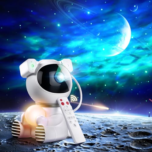 Astronaut Galaxy Projector, Star Nebula Projector Night Light with 8 Modes, 7 Colors Nebula Light, Timer and Remote Control, Gift for Kids Adults for Bedroom, Room Decor, Birthday, Party, Decoration.
