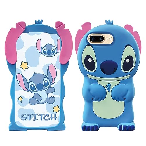 Compatible With iPhone 8 Plus/7 Plus/6S Plus/6 Plus Case, Cute 3D Cartoon Cool Silicone Animal Shockproof Anti-bump Protector Lovely Kids Girls Gifts Cover For iPhone 8 Plus/7 Plus/6S Plus/6 Plus 5.5'
