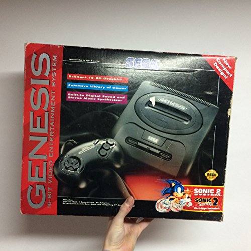 Sega Genesis 2 Console Sonic the Hedgehog 2 Bundle Pack