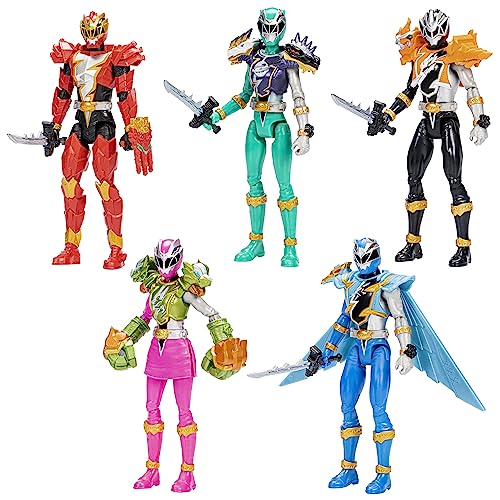 Power Rangers Dino Fury Team Up Pack, 6-Inch Action Figures, Toys for 4 Year Old Boys and Girls, Action Figure Set, Superhero Toys (Amazon Exclusive)