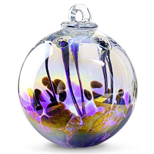 Medusa Spirit Ball BlackBerry Witch Ball 6' Diameter by Iron Art Glass Designs