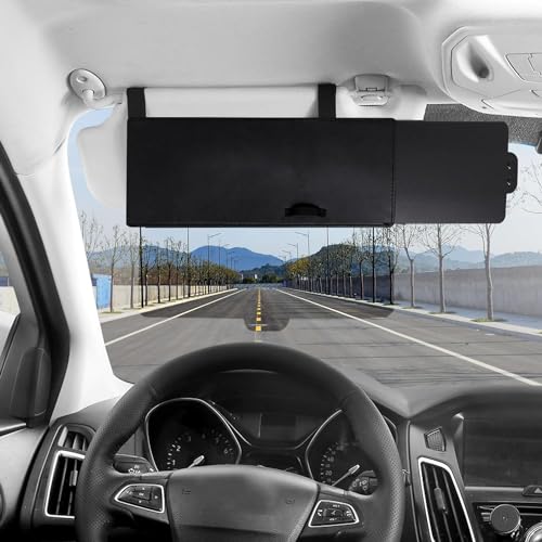 EcoNour Polarized Car Visor Extender Sun Blocker | Anti-Glare Car Sun Visor Extension | Sunscreen for Side Window | Sunshade Automotive Sunvisor Accessories for Interior Sun Protection
