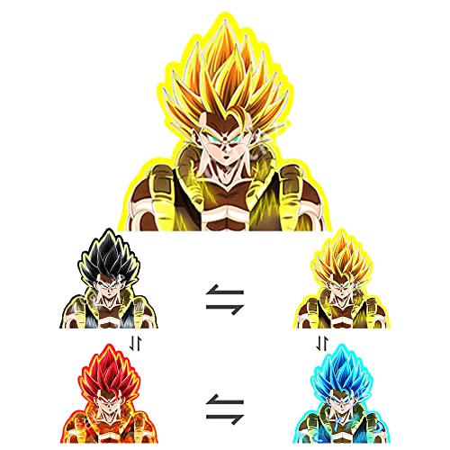 3D Anime Stickers Car Stickers Waterproof Car Decals Japanese Manga Motion Sticker for Automotive Computer Laptop Skateboard Wall Decor Cool Stickers Kids Anime Gifts