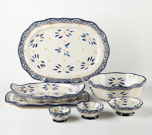 Temp-tations 11-Pc Specialty Serving Set (Old World Blue)