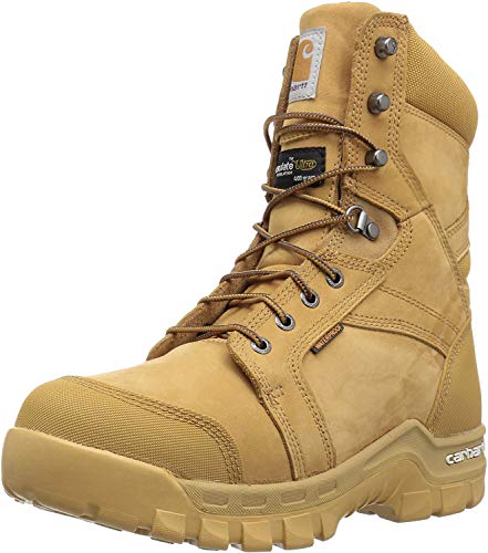 Carhartt mens Cmf8058 Rugflx 8' Wheat Soft Work Boot, Wheat, 10.5 US