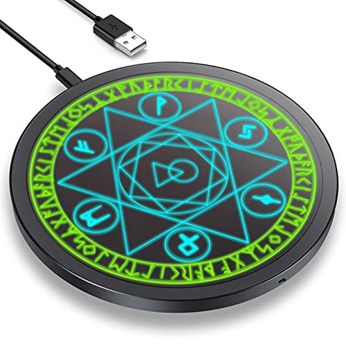 Wireless Charger Magic 15W Max Qi Fast Wireless Charging Station Universal Wireless Charging Station Pad Compatible for Smart Phones and Other QI Devices(No AC Adapter)
