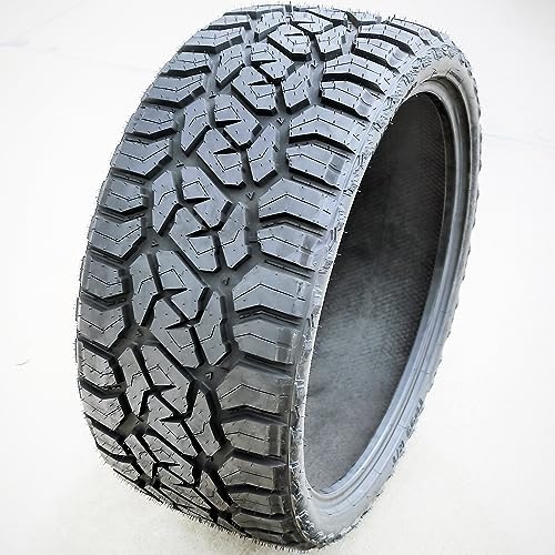 Miletrip TP99 R/T All-Terrain Mud Off-Road Light Truck Radial Tire-33X12.50R22LT 33X12.50X22 33X12.50-22 114Q Load Range F LRF 12-Ply BSW Black Side Wall 33X12.50R22