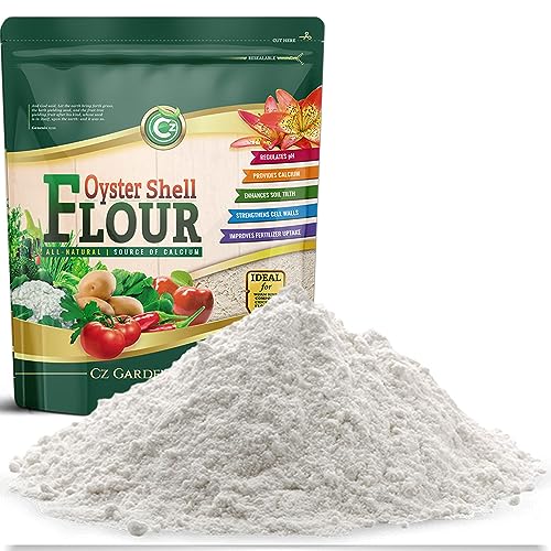 Oyster Shell Flour – Made in USA Soil Amendment Fertilizer for Indoor/Outdoor Plants & Gardens. High Calcium Supplement for Chickens, Reptiles, Worm Compost Bins, Mushroom Cultivation. OMRI Listed