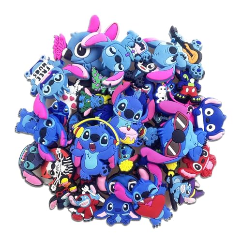 IVASKY 39PCS Cartoon Kawaii Lil Anime Shoe Charms for Girls & Adults, Pins Clog Sandal Decorations Party Favors, Holiday Gifts for Teens & Kids