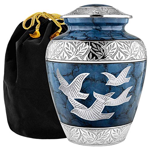 Trupoint Memorials Cremation Urns, Handcrafted Large Burial Urns for Ashes Adult Male - Urns for Human Ashes Adult Female, Funeral Decorative Urns - Up to 200 LBS