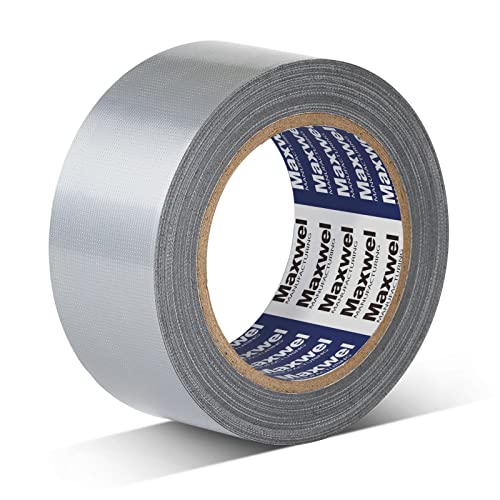 Maxwel Manufacturing Duct Tape Heavy Duty Waterproof - 1.88 in 35 Yards Tearable Silver Duct Tape No Residue Strong Adhesive for Home Repair Use,Carpet Binding,Bundles