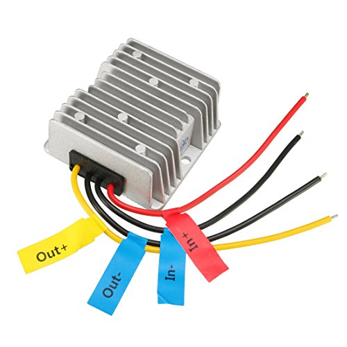 uxcell Voltage Converter Regulator DC 10-32V 24V to DC 12V 6A 72W Transformer Waterproof