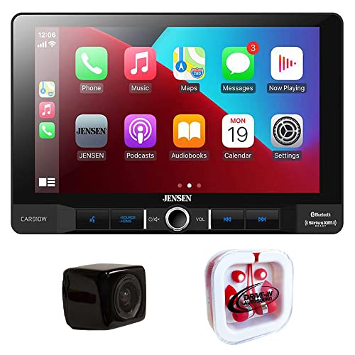 Jensen CAR910W 9' Digital Multimedia Receiver (Does Not Play Discs) with Backup Camera
