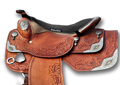 ComfortRider Saddle Cushion - Memory Foam Shock-Absorbing Seat Pad for Western Saddles by OrthoRide