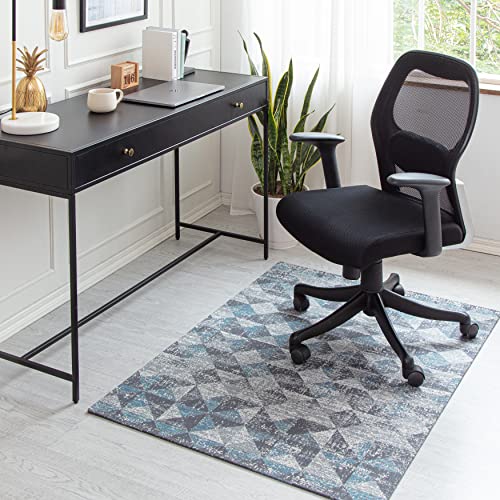 Anji Mountain Rug'd Collection Chair Mat for All Surfaces Including Plush Carpets, 36 x 48-Inch, Tromso