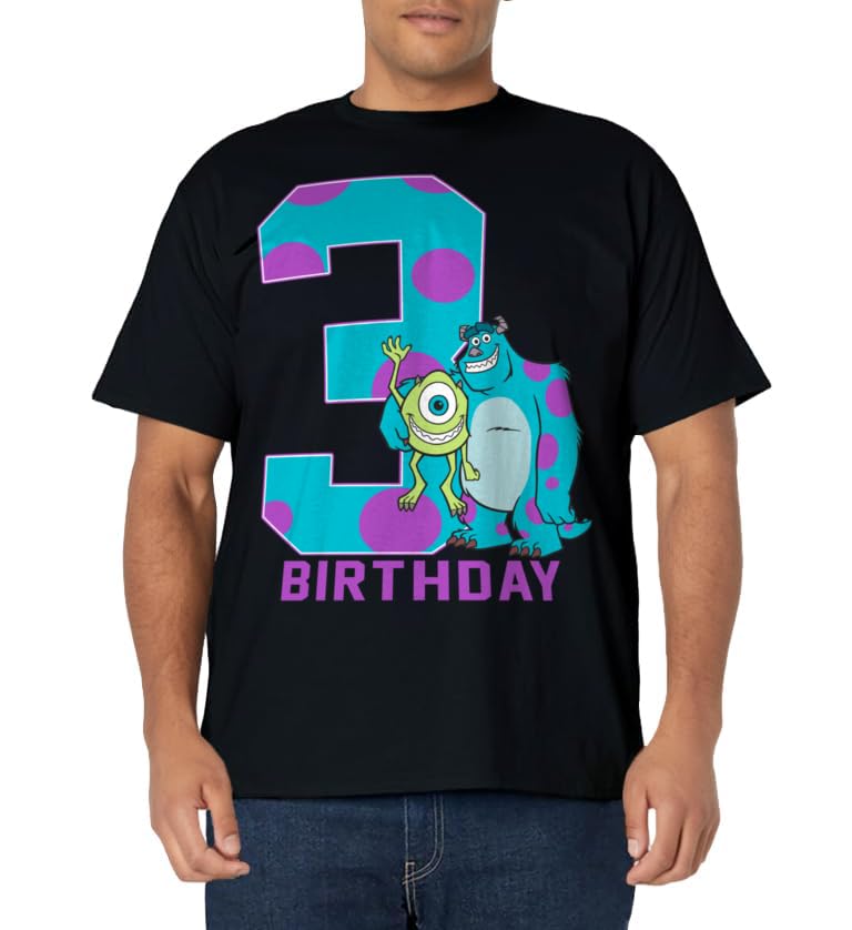 Disney Pixar Monsters Inc. Mike and Sully 3rd Birthday T-Shirt
