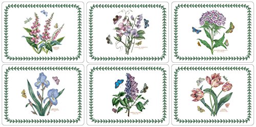 Portmeirion Botanic Garden 'SMALL SIZE' Placemats 12 x 9' (Set of 6)