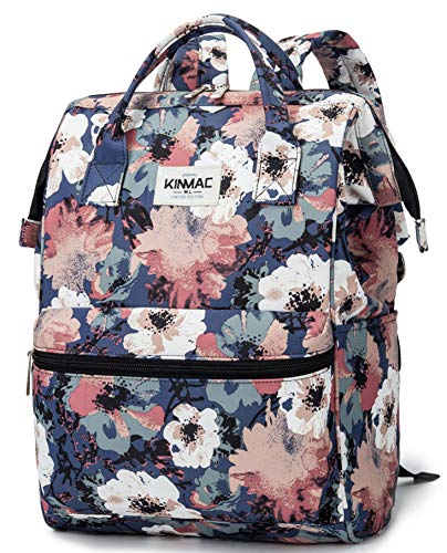 Kinmac Waterproof Laptop Backpack For Laptop Up to 15.6 Inch Men Women Travel Outdoor Backpack (Camellia)