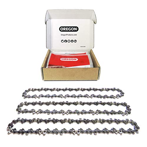 Oregon S52X3 AdvanceCut Chainsaw Chains for 14-Inch Bar – 52 Drive Links, .050 Inch Gauge, 3/8 Inch Pitch Low-Kickback Replacement Saw Chain, fits Poulan, Ryobi and more