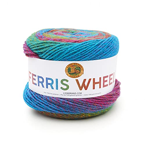 Lion Brand Yarn Ferris Wheel Yarn, Multicolor Yarn for Knitting, Crocheting, and Crafts, 1-Pack, Sprinkles