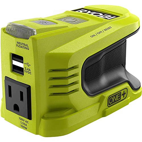 Ryobi 150-Watt Powered Inverter Generator RYi150BG (Tool ONLY, Battery, Charger NOT Included) Liquefied Petroleum Gas
