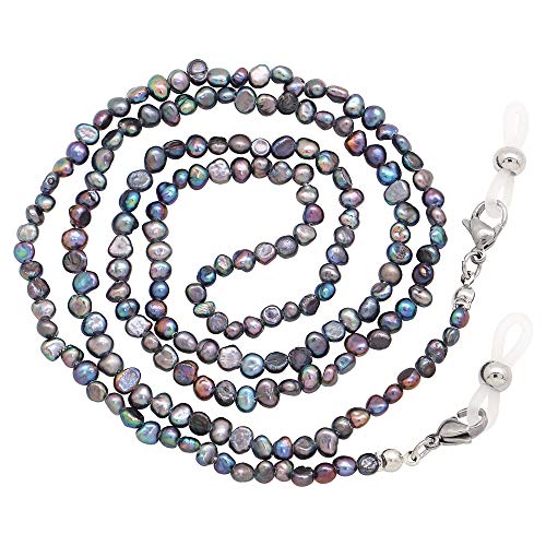 KAI Top Mask Lanyard Chain Face Mask Holder Chain Freshwater Pearl Eyeglasses Chain Sunglasses Chain for Women Girls Men