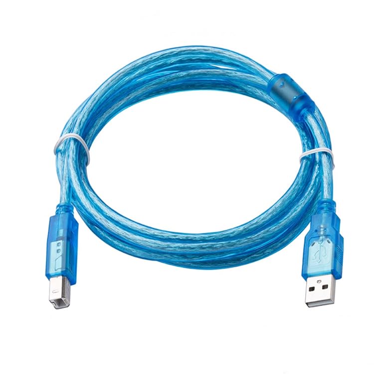 HONGKEYUAN for USB-MT4000/5000 Programming Cable Touch Screen MT4000,MT5000 Series Hi-Speed USB Port, Shielded, with Magnetic Ring Blue : 1.5 Meter Cables