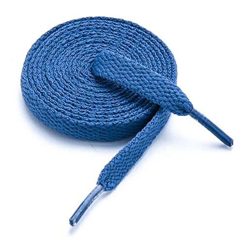 UGY Blue Shoe Laces Flat for Sneakers | Blue Shoelaces for Sneakers | Blue Shoes Strings 50 inch